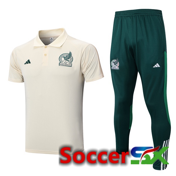 Mexico Soccer Polo + Pants Brown 2023/2024