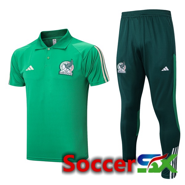 Mexico Soccer Polo + Pants Green 2023/2024