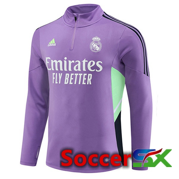 Real Madrid Training Sweatshirt Purple 2023/2024