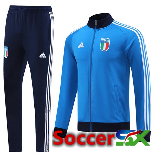 Italy Training Jacket Suit Blue 2023/2024