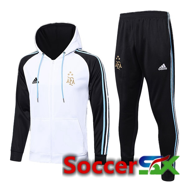 Argentina Training Tracksuit Hoodie White 2023/2024