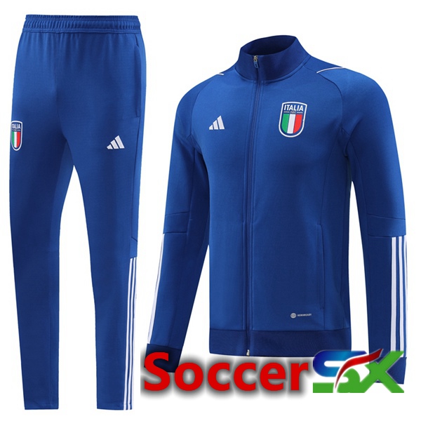 Italy Training Jacket Suit Royal Bluee 2023/2024