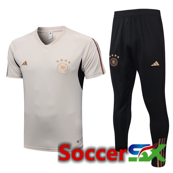 Germany Training T Shirt + Pants Brown 2023/2024