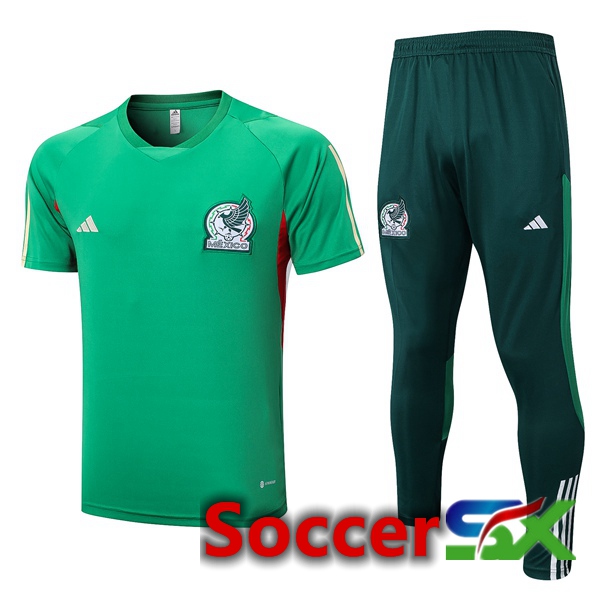 Mexico Training T Shirt + Pants Green 2023/2024