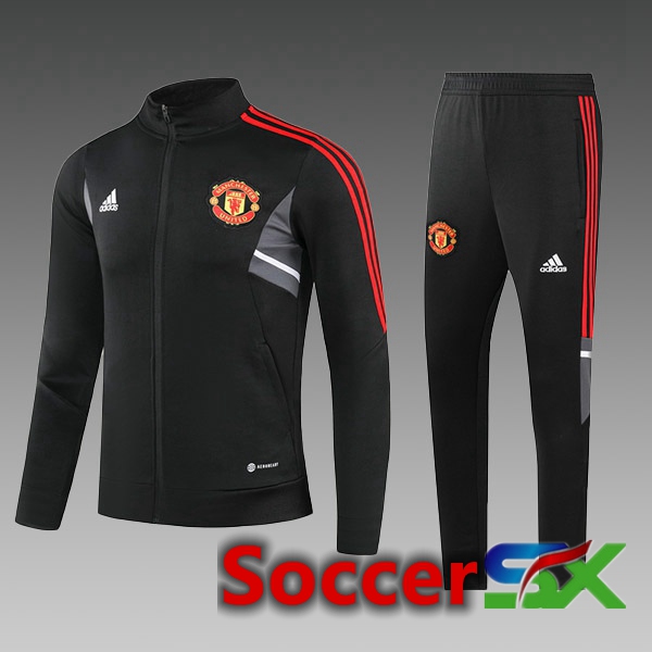 Manchester United Kids Training Jacket Suit Black 2023/2024