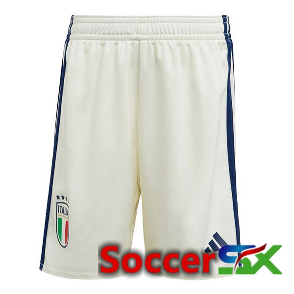 Italy Soccer Shorts Away White 2023/2024