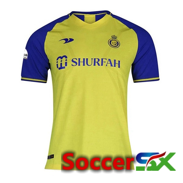 Al-Nassr FC Soccer Jersey Home Yellow 2022/2023