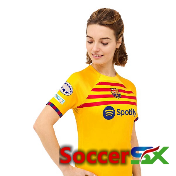 FC Barcelona Womens Soccer Jersey Fourth Yellow 2022/2023