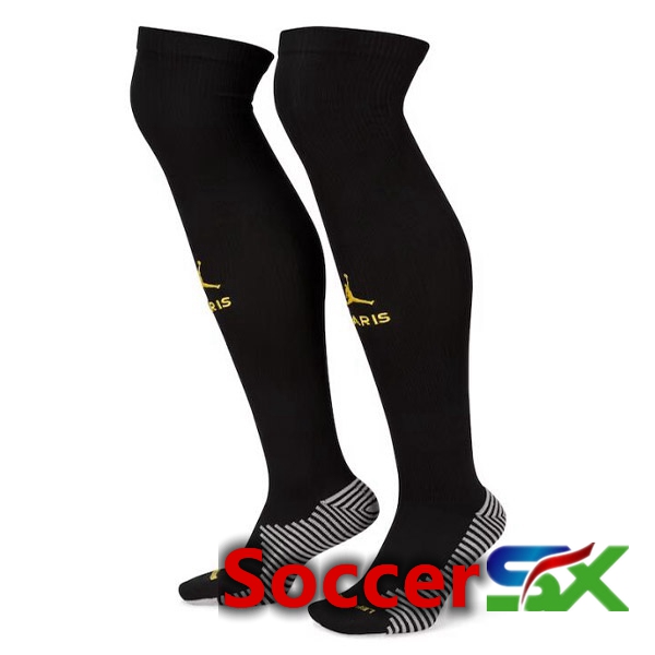 Paris PSG Soccer Socks Fourth Black 2022/2023