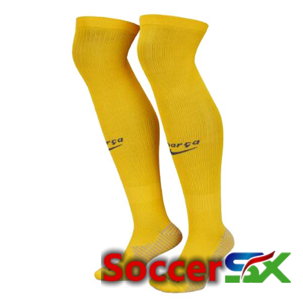 FC Barcelona Soccer Socks Fourth Yellow 2022/2023