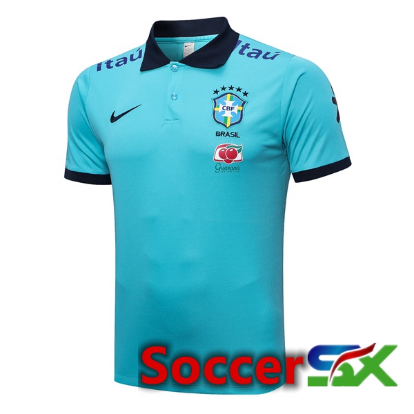 Brazil Soccer Polo Blue 2023/2024