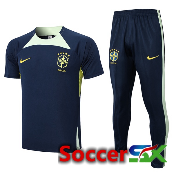 Brazil Training T Shirt + Pants Royal Bluee 2023/2024