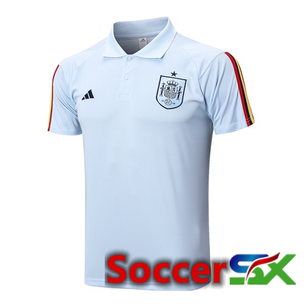 Spain Soccer Polo Blue 2023/2024