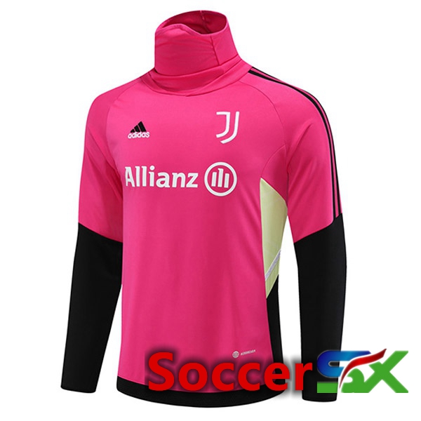 Juventus High collar Training Sweatshirt Red 2023/2024