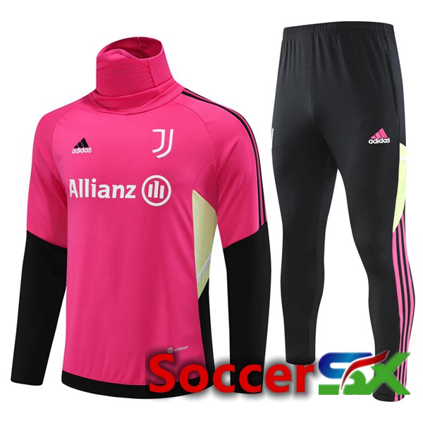 Juventus High collar Training Tracksuit Suit Red 2023/2024