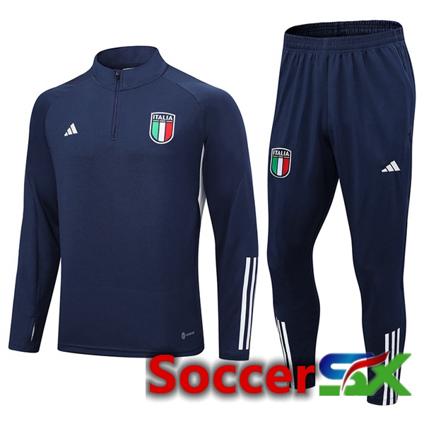 Italy Training Tracksuit Suit Royal Blue 2023/2024