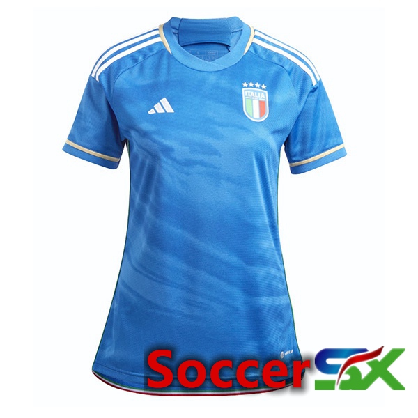 Italy Womens Soccer Jersey Home Blue 2023/2024