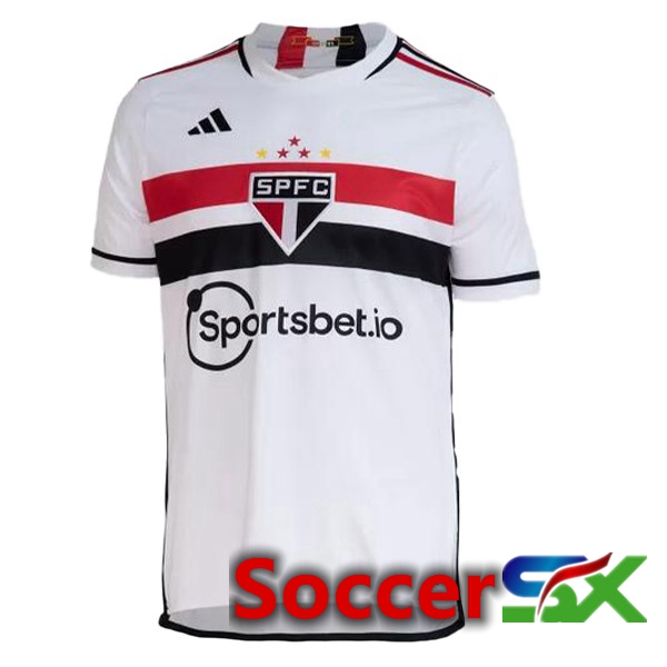 Sao Paulo FC Soccer Jersey Home White 2023/2024