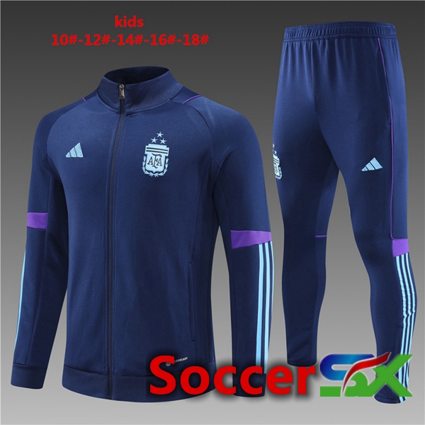 Argentina Kids Training Jacket Suit Royal Blue 2023/2024
