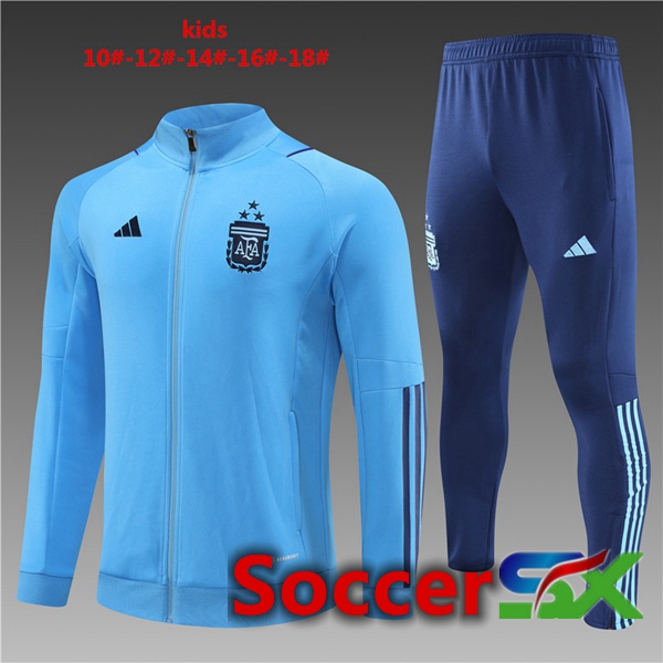 Argentina Kids Training Jacket Suit Blue 2023/2024