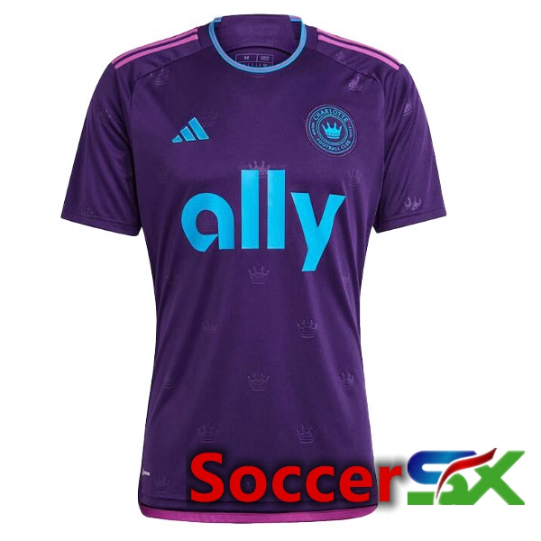 Charlotte FC Soccer Jersey Away Purple 2023/2024