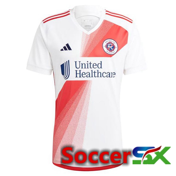 New England Revolution Soccer Jersey Away White 2023/2024