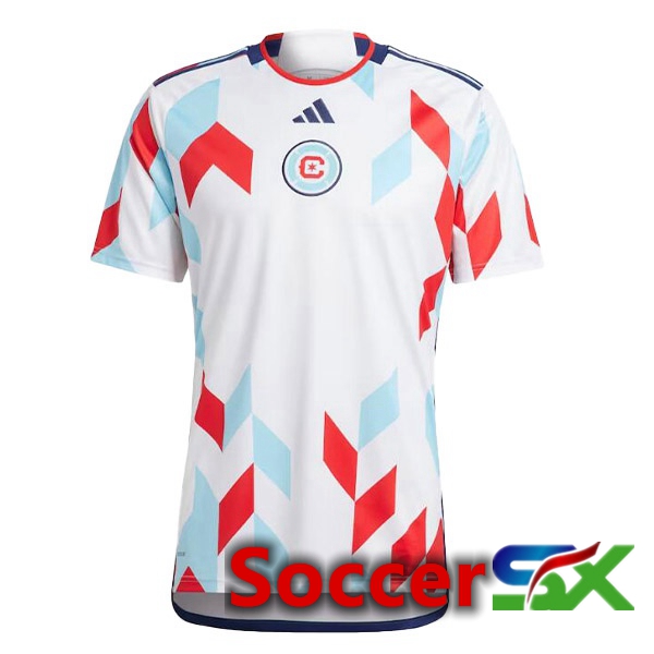 Chicago Fire FC Soccer Jersey Away White 2023/2024