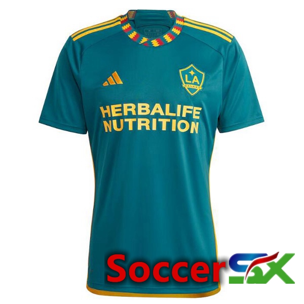 LA Galaxy Soccer Jersey Away Green 2023/2024