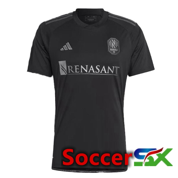 Nashville SC Soccer Jersey Away Black 2023/2024