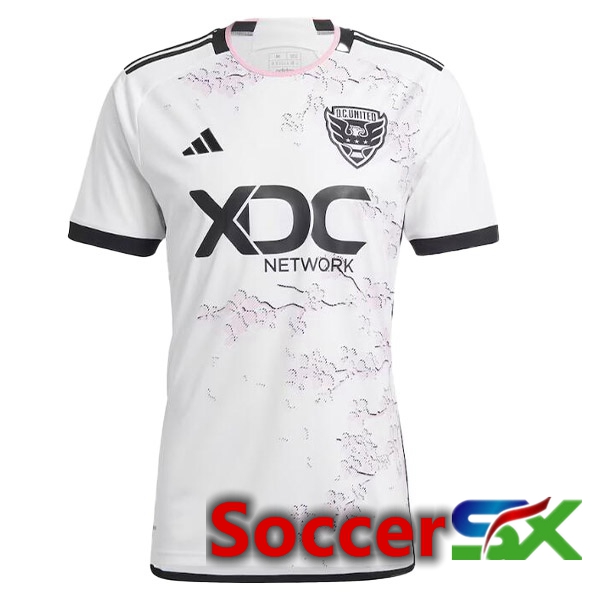 D.C United Soccer Jersey Away White 2023/2024