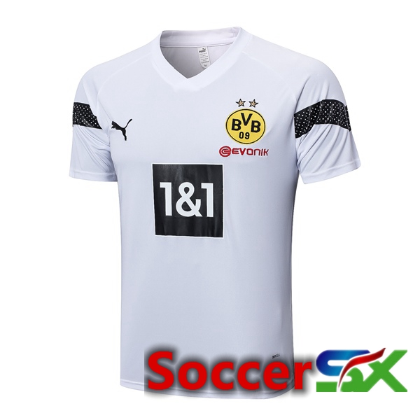 Dortmund BVB Training T Shirt White 2023/2024