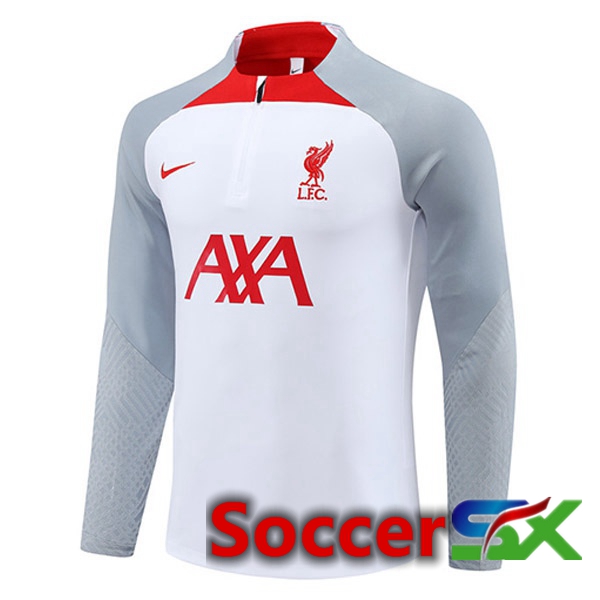 FC Liverpool Training Sweatshirt White Grey 2023/2024