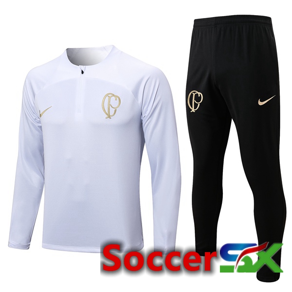 Corinthians Training Tracksuit Suit White 2023/2024