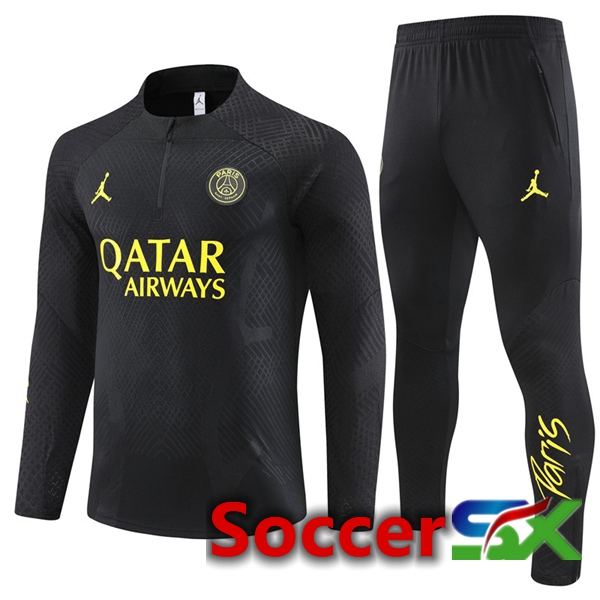 Paris PSG Training Tracksuit Suit Black 2023/2024
