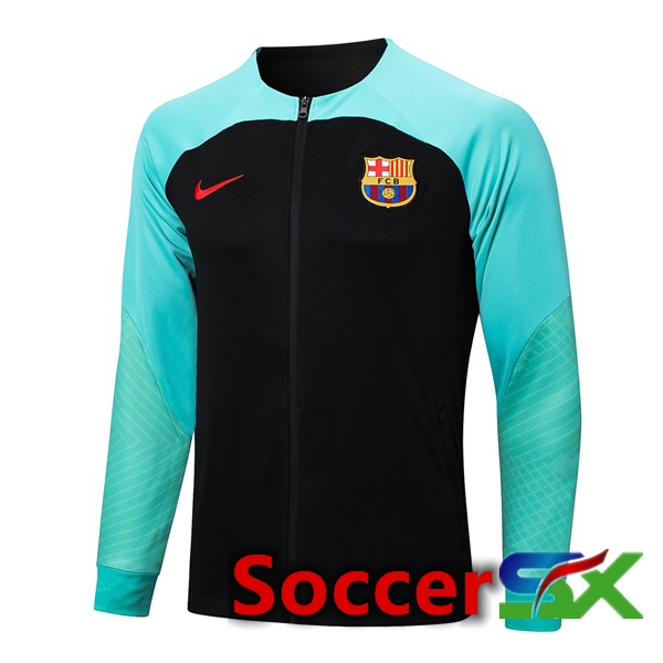 FC Barcelona Training Jacket Black Green 2023/2024