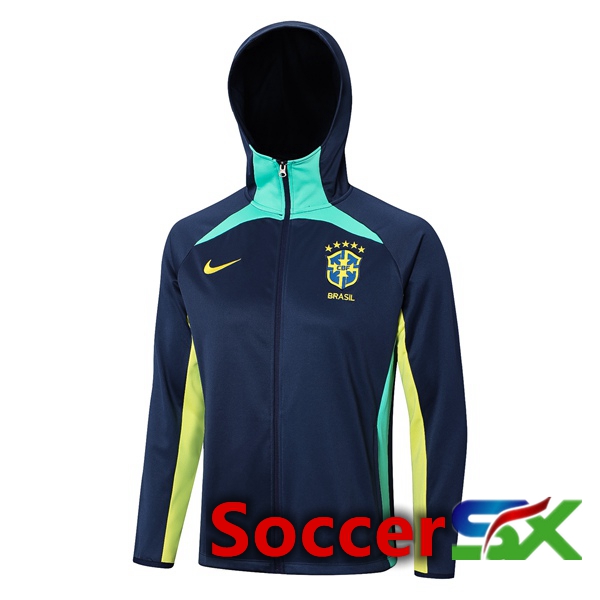 Brazil Training Jacket Hoodie Royal Blue 2023/2024