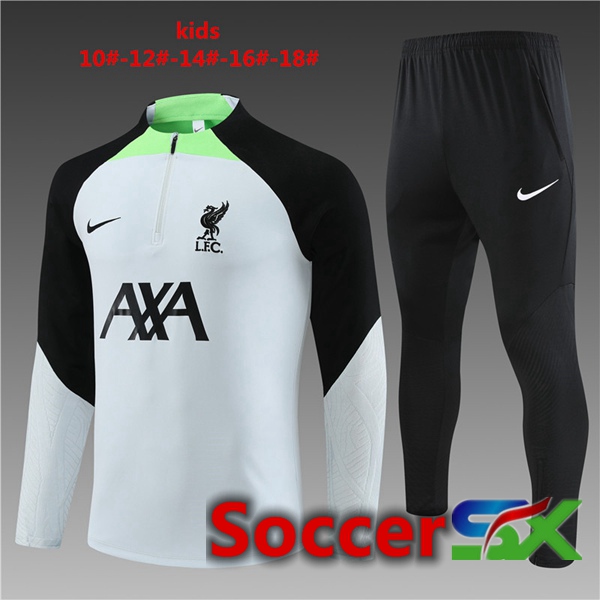 FC Liverpool Kids Training Tracksuit Suit Grey 2023/2024