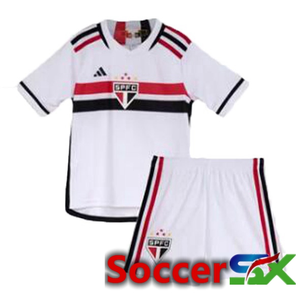 Sao Paulo FC Kids Soccer Jersey Home White 2023/2024