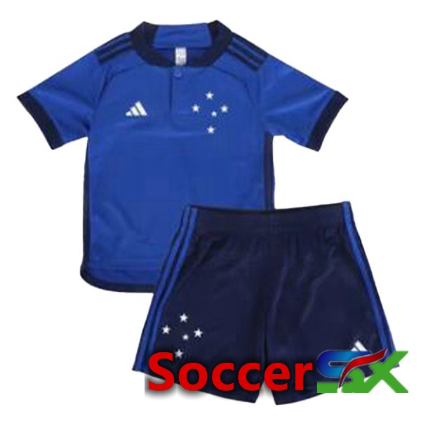 Cruzeiro EC Kids Soccer Jersey Home Blue 2023/2024