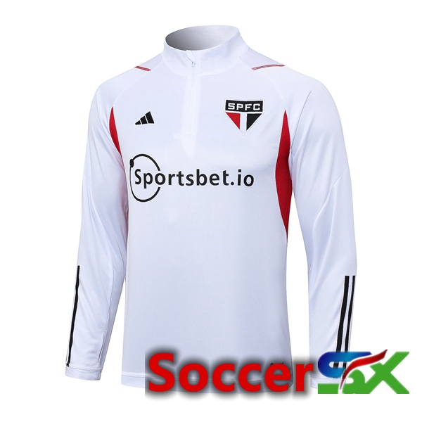 Sao Paulo FC Training Sweatshirt White 2023/2024