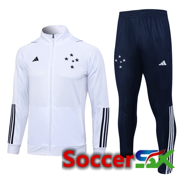 Cruzeiro EC Training Jacket Suit White 2023/2024