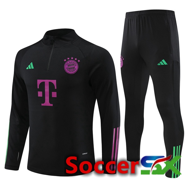 Bayern Munich Training Tracksuit Suit Black 2023/2024