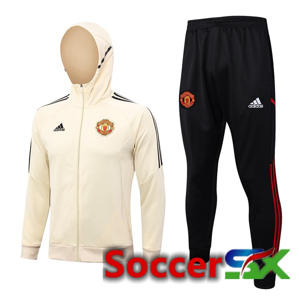 Manchester United Training Tracksuit Hoodie Brown 2023/2024
