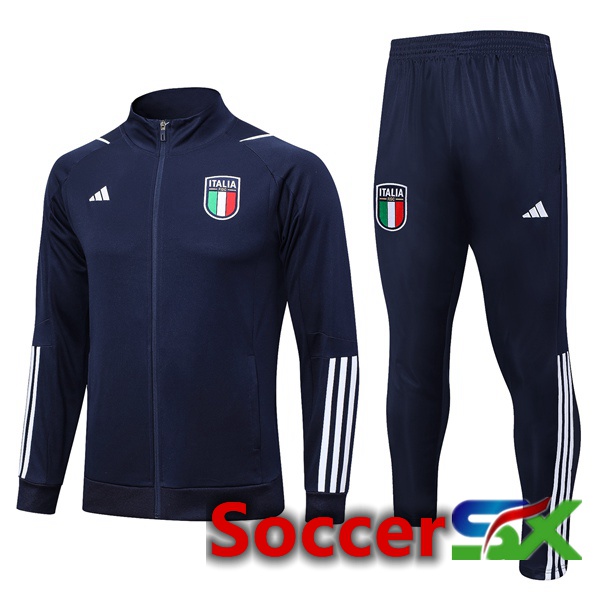 Italy Training Jacket Suit Royal Blue 2023/2024
