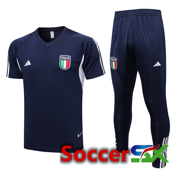 Italy Training T Shirt + Pants Royal Blue 2023/2024