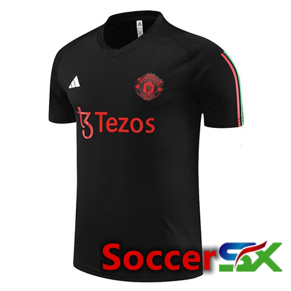 Manchester United Training T Shirt Black 2023/2024