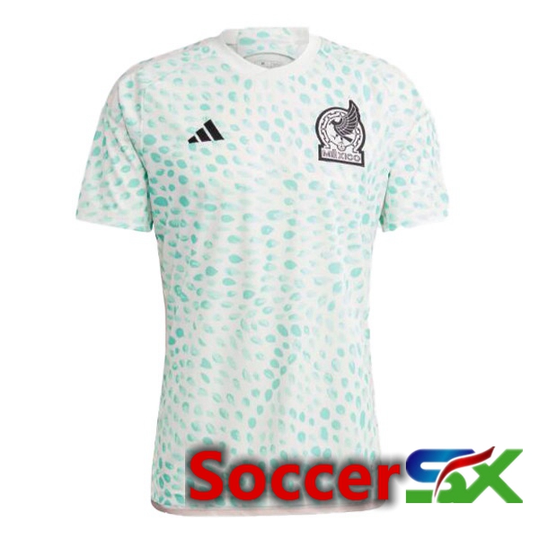 Mexico Womens Soccer Jersey Away White Green 2023/2024