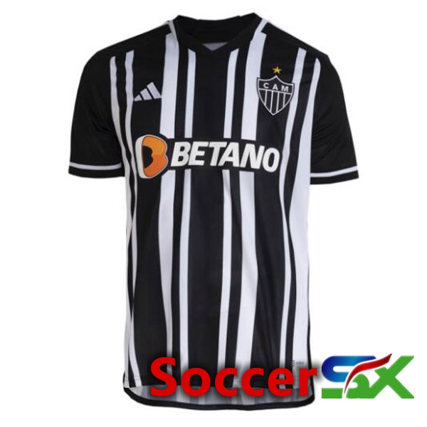 Atletico Mineiro Soccer Jersey Home Black White 2023/2024