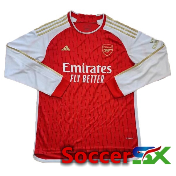 Arsenal Soccer Jersey Home Long Sleeve Red Leaked Version 2023/2024