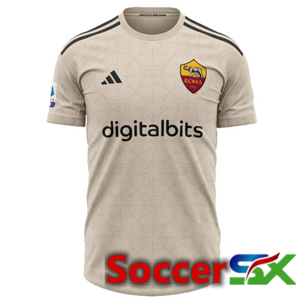 AS Roma Soccer Jersey Away Brown Leaked Version 2023/2024